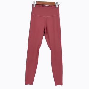 Nike Dri-Fit Luxe Mid Rise Cropped Tights in Canyon‎ Rust